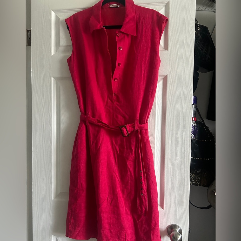 Ladies 100% linen dress